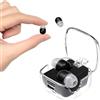 Generic Mini auricolari wireless, Bluetooth con cancellazione del rumore per orecchie piccole, a basso profilo, piccoli e piccoli auricolari per lavoro, auricolari ultra leggeri (nero)
