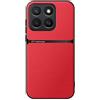 Kepuch Cover per Honor X8C - Custodia Case Piastra Metallica Incorporata Litchi Grano - Rosso