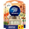 Ambi Pur 3Volution Profumatore per Ambienti, 7 Ricariche per Diffurore Elettrico, Fragranza Lenor Arancia, Tecnologia Elimina Odori, Fino a 90 Giorni di Profumo per Ricarica