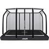 VirtuFit Trampolino da terra premium con rete di sicurezza - rettangolare - 183 x 274 cm