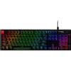 HyperX Alloy Origins PBT HX Red - Tastiera meccanica da gioco, dimensioni complete (100%), cavo, USB, interruttore meccanico, LED RGB, nero