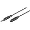 Goobay 60x Goobay 50428 Cavo di prolunga per cuffie e audio AUX, 3 poli 6,35 mm, 5 m, nero - Spina jack 6,35 mm (3 poli, stereo) > Presa jack 6,35 mm (3 poli, stereo)
