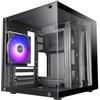 Mars Gaming MC-CUBE, case tower compatto, nero, compatibile con schede madri micro ATX e Mini-ITX, dimensioni: 29,2 mm, 27,6 mm, 28,7 mm