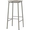 Aytm: Sgabello da bar in metallo per esterni, color taupe, 75 cm