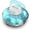 WINNY POOL CLEANER Winny 200 Robot Piscina, Piscina Senza Fili con Batteria, Autonomia 75 Min per Piscine Fuori Terra 60 m², Doppia Filtrazione, Parcheggio Automatico(Blu con riflesso Bianco)