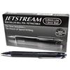 Uni-Ball Penna rollerball SXN-210 Jetstream RT, inchiostro nero resistente alle sbavature e a prova di manomissione, sfera da 1,0 mm, impugnatura in gomma, scatola da 12 pezzi