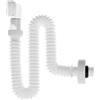 QWORK® Sifone da 1 1/4, Sifone Lavabo Bagno, Tubo di scarico flessibile, Antiodore e Facile da Installare