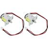 YINETTECH 2 serrature elettromagnetiche da 12 V CC per armadietti di file cassetti porta elettrica di sicurezza compatta serratura magnetica