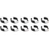 Smarbettiy Morsetti a molla in spugna resistenti per strumenti, clip per utensili a base stretta con acciaio inossidabile e gomma, confezione da 10 per scopa, spazzola, rastrello, stoccaggio tubi in officina