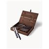 Gense Set di posate da bistecca con scatola Old Farmer, varie misure - Marrone, Argento