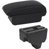 GBGWRMRYX Braccioli per Peugeot 2008 208 2019-2024 2023 2022 2021 2020 Bracciolo Auto Scatola Portaoggetti Parti Retrofit Dedicate Accessori Interni Poggiabraccio(B1 Black Line 3USB)