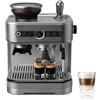 PHILIPS Macchina per espresso semi-automatica Barista Brew - Guida Intuitiva, Pressino Calibrato, Design Elegante, Contenitore per Chicchi 250 g, metallo Argento (PSA3218/01)