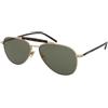 Saint Laurent SL 864 003 | Occhiali da Sole Graduati o Non Graduati | Prova Online | Metallo | Pilot | Oro | Adrialenti