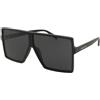 Saint Laurent SL 909 Betty S 001 | Occhiali da Sole Graduati o Non Graduati | Plastica | Rettangolari | Nero | Adrialenti