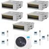 MIDEA CONDIZIONATORE MIDEA PENTA SPLIT CANALIZZABILE A7 9000+9000+9000+9000+12000 BTU INVERTER M5OE-42HFN8-Q A++
