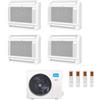MIDEA CONDIZIONATORE MIDEA QUADRI SPLIT CONSOLE A PAVIMENTO 12000+12000+12000+12000 BTU INVERTER M4OB-36HFN8-Q A++