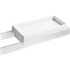 Lineabeta Vaschetta portasapone Skuara in ceramica bianco L.20cm