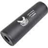 CYMA SILENZIATORE AIR FORCE NERO FULL METAL 110MM DOPPIO FILETTO