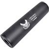 CYMA SILENZIATORE AIR FORCE NERO FULL METAL 130MM DOPPIO FILETTO