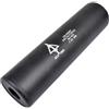 CYMA SILENZIATORE DELTA FORCE NERO FULL METAL 130MM FILETTO DESTRO