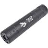 CYMA SILENZIATORE SKULL FROG NERO FULL METAL 145MM SINISTRO