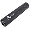 CYMA SILENZIATORE SKULL NERO FULL METAL 155MM SINISTRO
