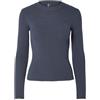 PIECES Pcmira New LS O-Neck Knit Noos BC, Ombre Blu, S