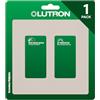 Lutron Claro SC-2-TP - Placca decorativa a 2 moduli, opaca, tortora (confezione da 1)