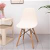 SUIOKPO Coprisedie con Schienale 1/2/4/6/8 Pezzi, Fodere Coprisedia Elasticizzato Elegante Nordico Sedia Scandinave Fodere Coprisedia per Sedia Adatta per Casa,Hotel,Bianca,1 PCS