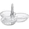 Guzzini Antipastiera Tiffany, Trasparente, 25 x 23.5 x h15.5 cm