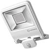 LEDVANCE Endura Flood Proiettore da Esterno con Sensore Nero 50W Luce Calda 3000K, Bianco