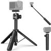 NEEWER BASICS Treppiede Selfie per Action Cam Compatibile con DJI Osmo Action 6 Osmo 360 Nano, Supporto da Tavolo da 20,5-54cm con Adattatore Magnetico a Sgancio Rapido e Testa a Sfera per Video, TP57