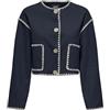 ONLY Onlelba Life Scallop Edge Jacket Otw, Blu Navy, S Donna