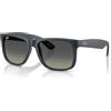Ray-Ban Occhiali da sole unisex Rb4165 Justin, Gomma Blu/Gradiente Grigio, 54 mm