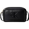 Calvin Klein Donna Borsa a Tracolla Bold Camera Bag con Logo, Nero (Black), Taglia Unica
