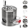 Corpower Grinder, Kirsite Rimovibile Mini Grinder, Metallo Trita Spezie per Spezie, Grigio Scuro