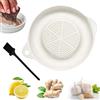 Mlczwt Grattugia in Ceramica Grattugia in Porcellana Grattugia Allo Zenzero Grater Strumento Grattugia per Frutta con Spazzola per Zenzero, Aglio, Spezie, Carote, Alimenti per Bambini, Spezie