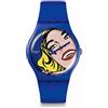 Swatch - Orologio in plastic. verde-verde-blu