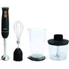 Tognana Iridea, Frullatore a immersione 3in1 400 W, acciaio, nero/marrone