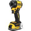 DeWALT Avvitatore elettrico DeWALT DCF870E2T-QW avvitatore a batteria 1/4" 3000 Giri/min 56 Nm Nero, Giallo 500 W 18 V con e caricabatteria [DCF870E2T-QW]