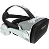 Avizar, visore VR per smartphone con cavo jack da 3,5 mm e fasce regolabili, colore grigio