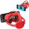 OEM Occhiali VR migliorati per Nintendo Switch 2, con lenti HD regolabili e comoda imbottitura per la testa, occhiali 3D rossi per Switch 2.
