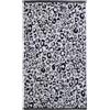 Fusion Asciugamano con stampa animalier bianco e nero, 50 x 90 cm, 100% cotone, motivo zampa di ghepardo/leopardo, accessorio da bagno safari, piccolo asciugamano per mani o testa, morbido e