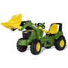 ROLLY TOYS 4308468 Trattore a Pedale con Caricatore Rollytrac a Partire dai 3 Anni, Colore Verde, 730032
