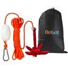 BeGrit Kit di Ancora Barca Kayak Pieghevole 0,7 kg Ancorotto con Corda 10m | Anc