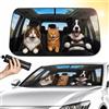 Bawetech Parasole Auto Parabrezza, Parasole Auto Ombrello, Rotazione a 360 ° Sggiornata Pieghevole Copertura, Protezione UV e Isolamento Termico
