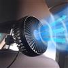 AuraCam Ventilatore per auto 12V, mini ventilatore portatile USB per passeggeri, 3 supporti inclusi, rotazione a 360°, ventilatore da sedile con 3 potenti velocità di ventilazione, per SUV/furgoni/berline