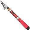 Cuifati Canna da Pesca Rotante Portatile da 1,9 M, Canna da Pesca Telescopica in Fibra di Vetro, da Mare Super Mini 36 Cm Termoretraibile, capacità 2000 G, 9 Sezioni, con Impugnatura in EVA da per