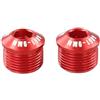 Dolvitrny 2 protezioni antipolvere per pedali della bicicletta, M14 x P1.0, in lega di alluminio, 9/16 pollici, accessori di riparazione per mountain bike e bici da strada (9 mm)