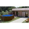 GRE pools Piscina fuori terra rigida in acciaio legno Gre 500x300x H 120 cm